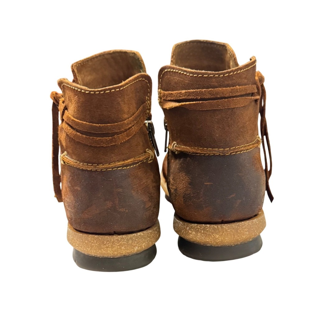 Born‎ Brown Distressed Suede Wyter Ankle Booties Women's Size 9.5 - Picture 8 of 11